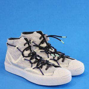 Converse Jack Purcell Rally Mid 'White Storm Wind' Unisex Sneakers 170947C NWT